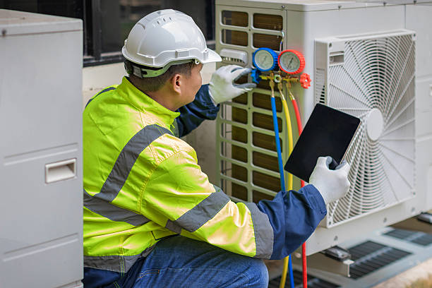 Professional Ductwork Repair technician working in Marstons Mills, MA